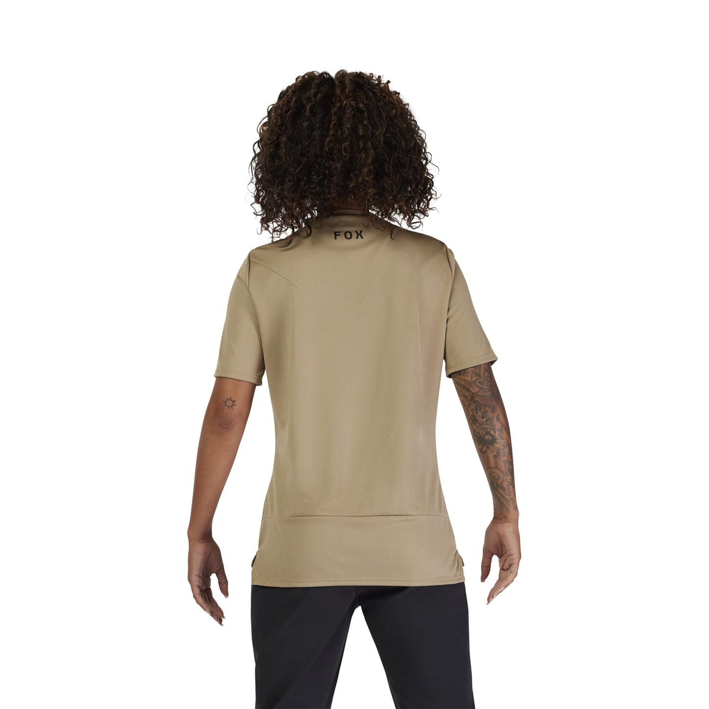 Dámský dres FOX RANGER HEAD s krátkým rukávem Beige 2025