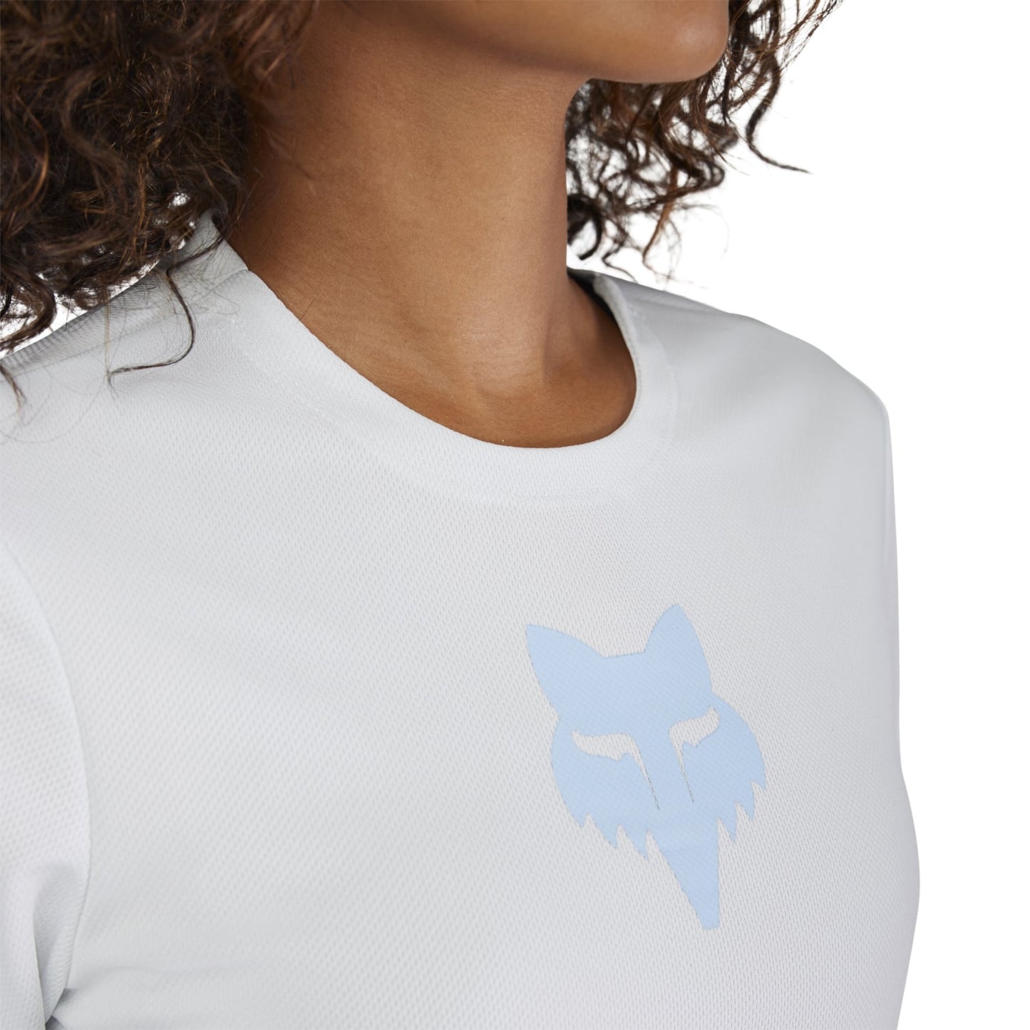 FOX RANGER HEAD Dámský dres s krátkým rukávem Light Blue 2025