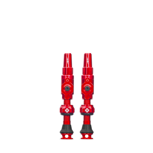 Bezdušové ventilky MUC-OFF Big Bore Lite (Presta) Medium Red