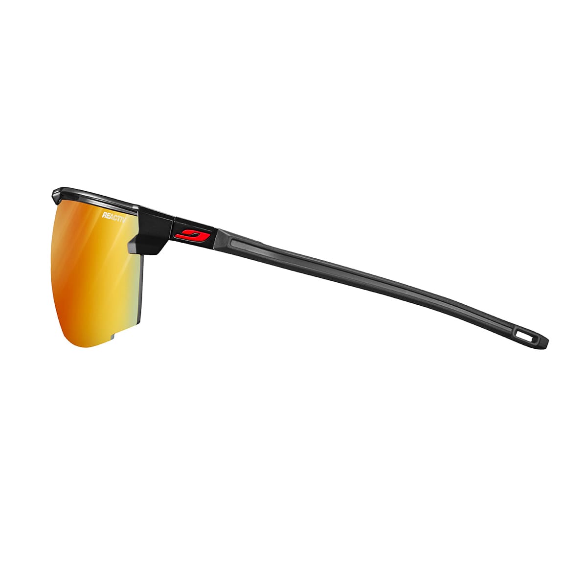 JULBO ULTIMATE Glasses Black/Red Reactiv Light Amplifer Photochromic