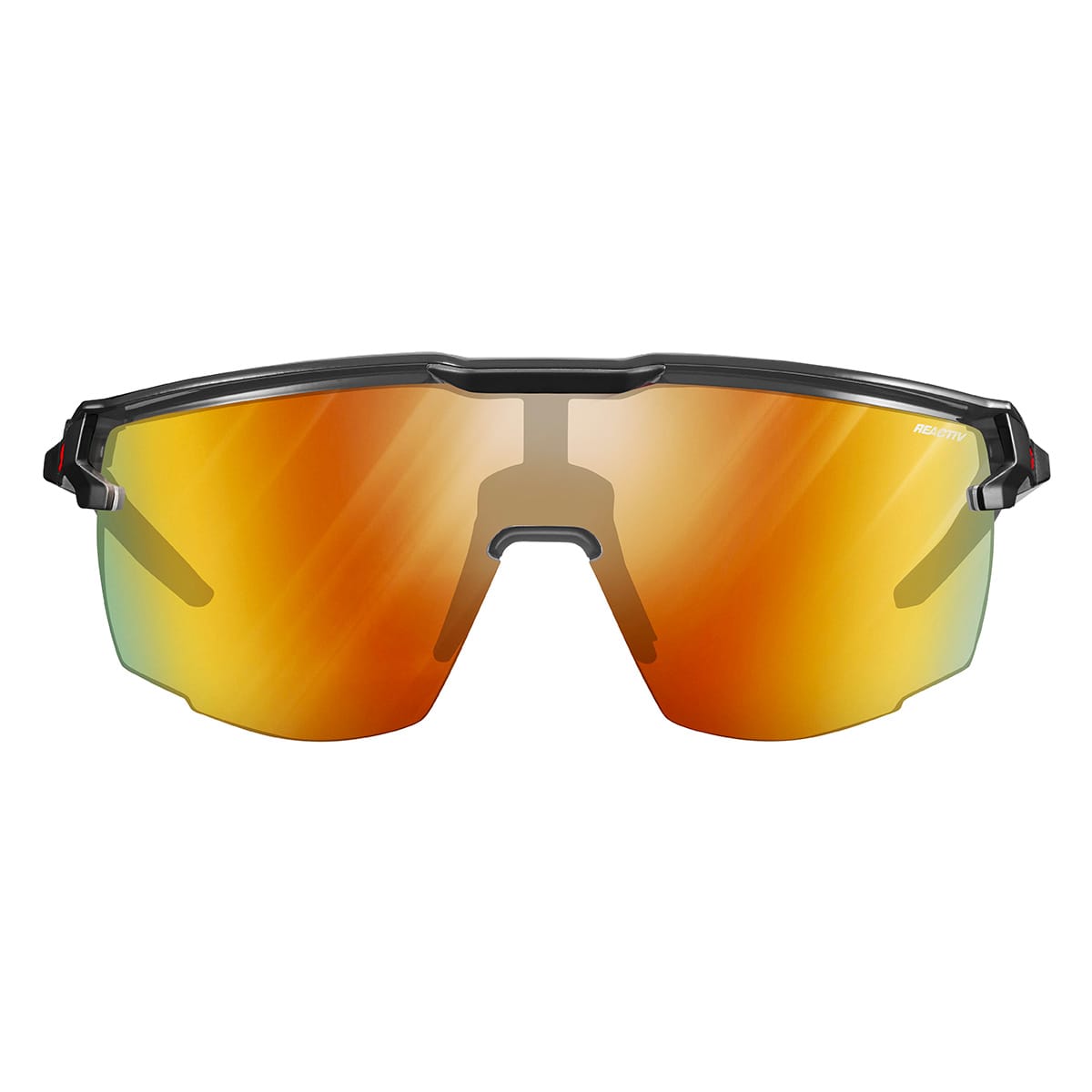 JULBO ULTIMATE Glasses Black/Red Reactiv Light Amplifer Photochromic