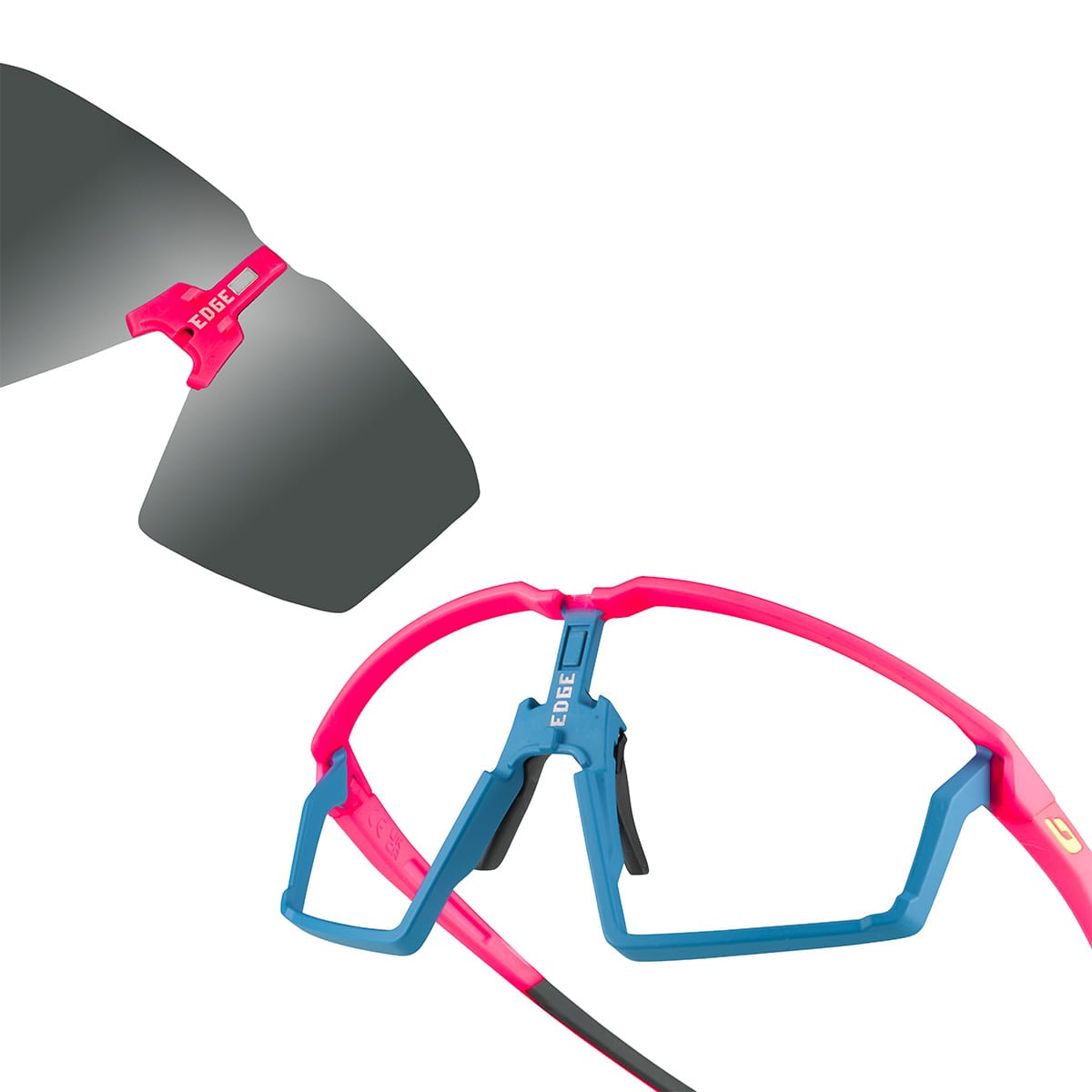 JULBO EDGE Fluorescent Pink/Spectron Blue 3 Smoke Goggles