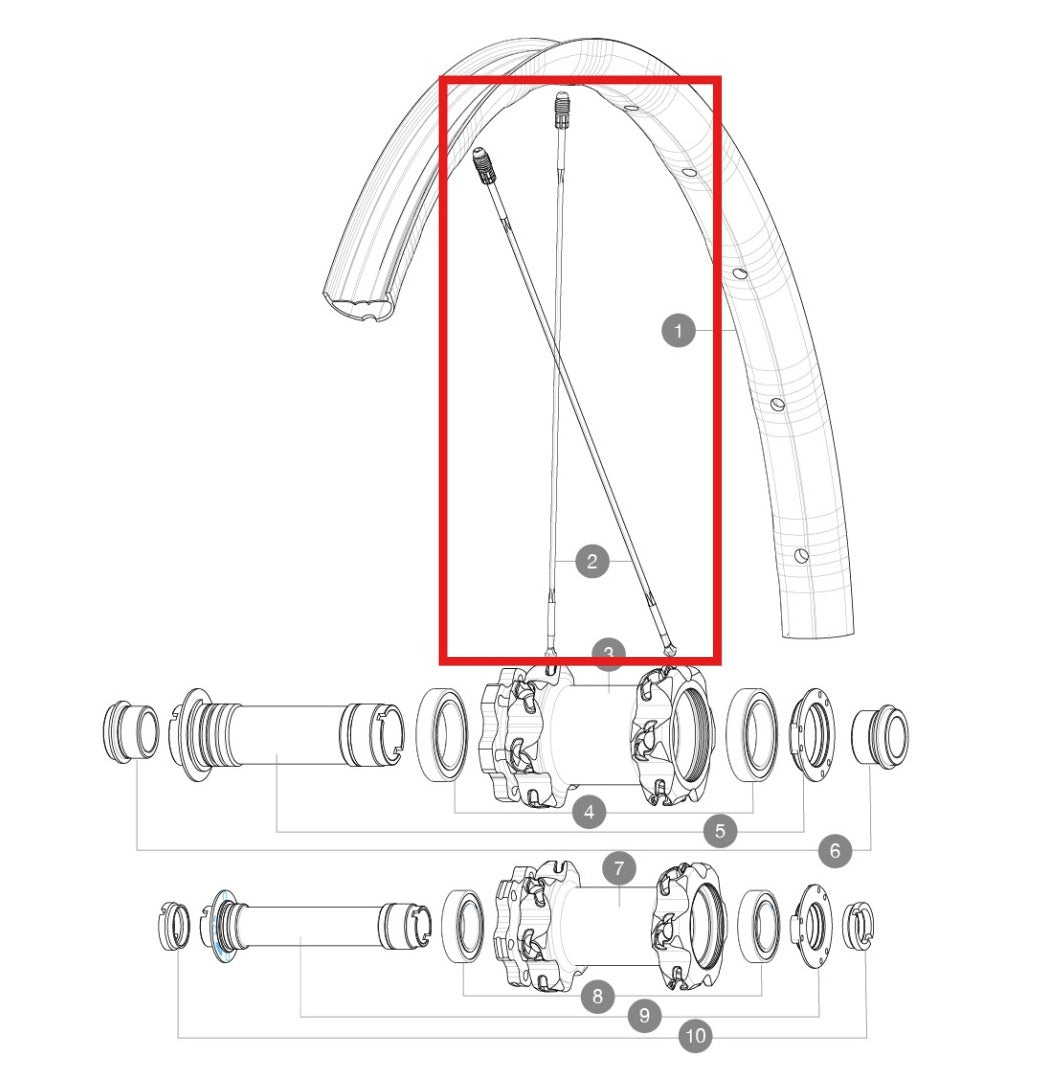 SADA 12 PŘEDNÍCH PAPRSKŮ MAVIC CROSSMAX FIN/AV-AR DEEMAX PRO 27,5'' ALU 275MM