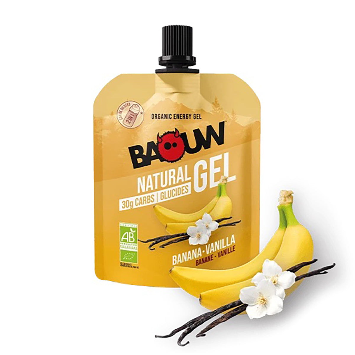 BAOUW ORGANIC Banánovo-vanilkový energetický gel (85g)