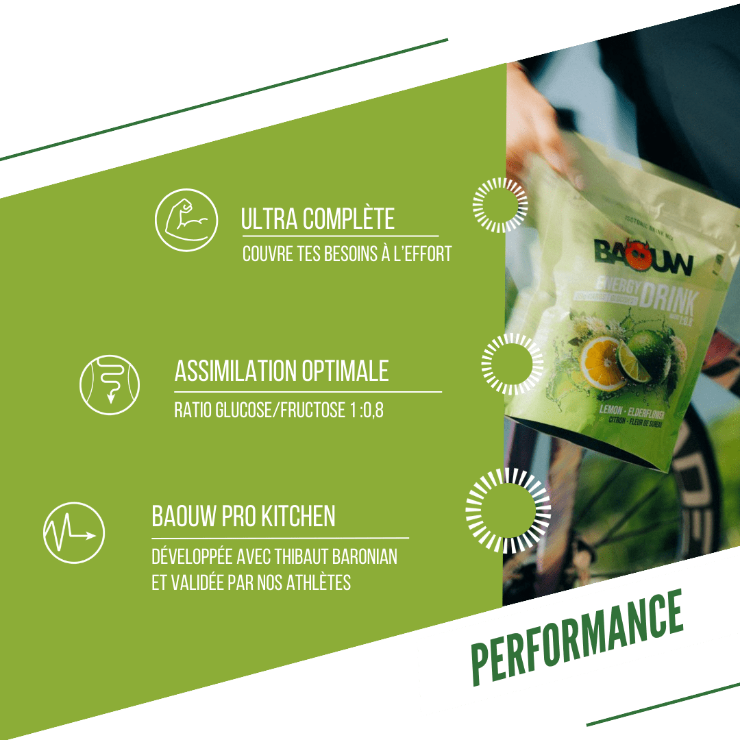Energetický nápoj BAOUW ISOTONIC (585g) Citronový bezový květ