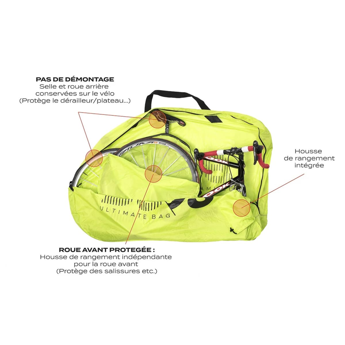 BUDS ROADBAG LIGHT Obal na silniční kolo černý