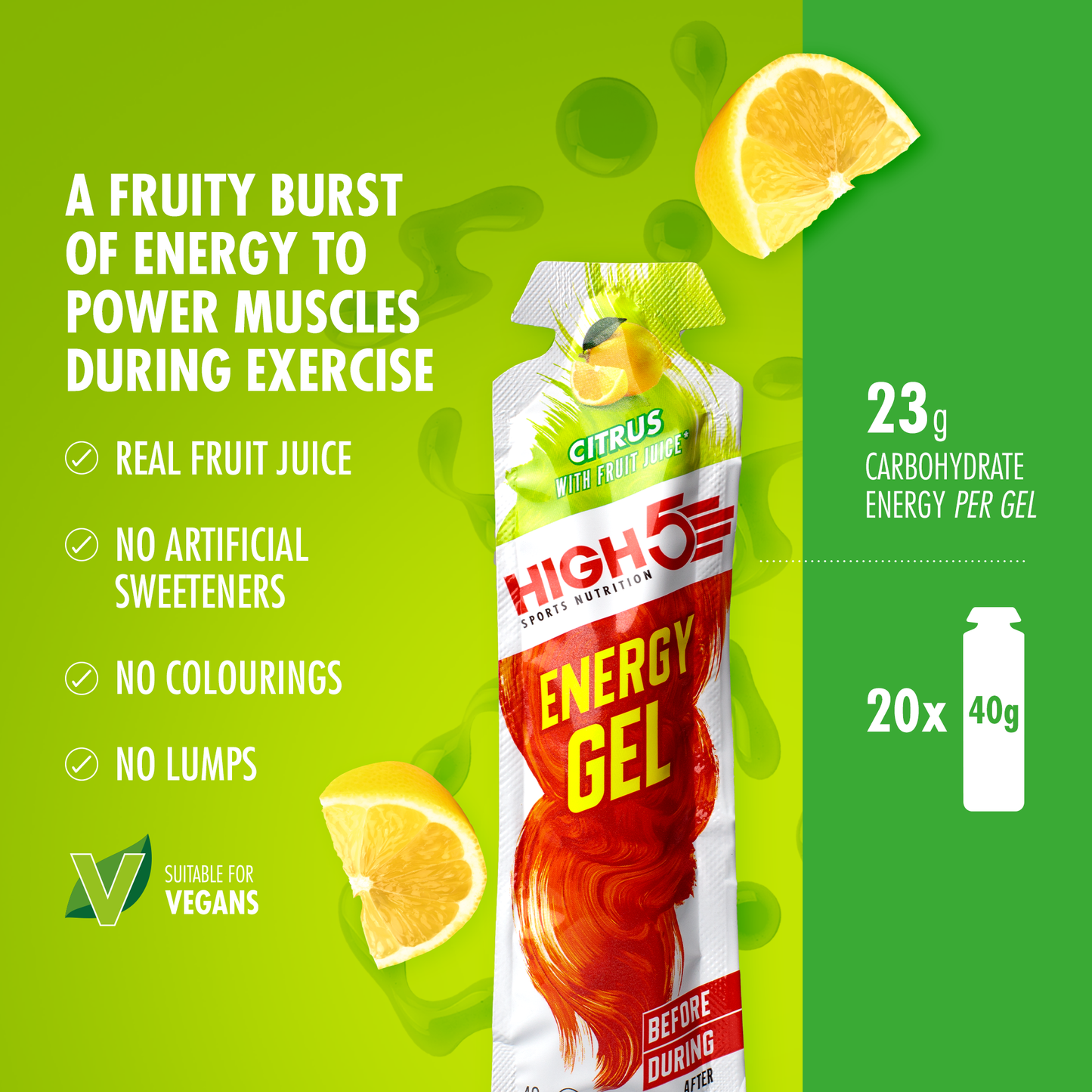 HIGH5 ENERGY GEL (40g) Citron