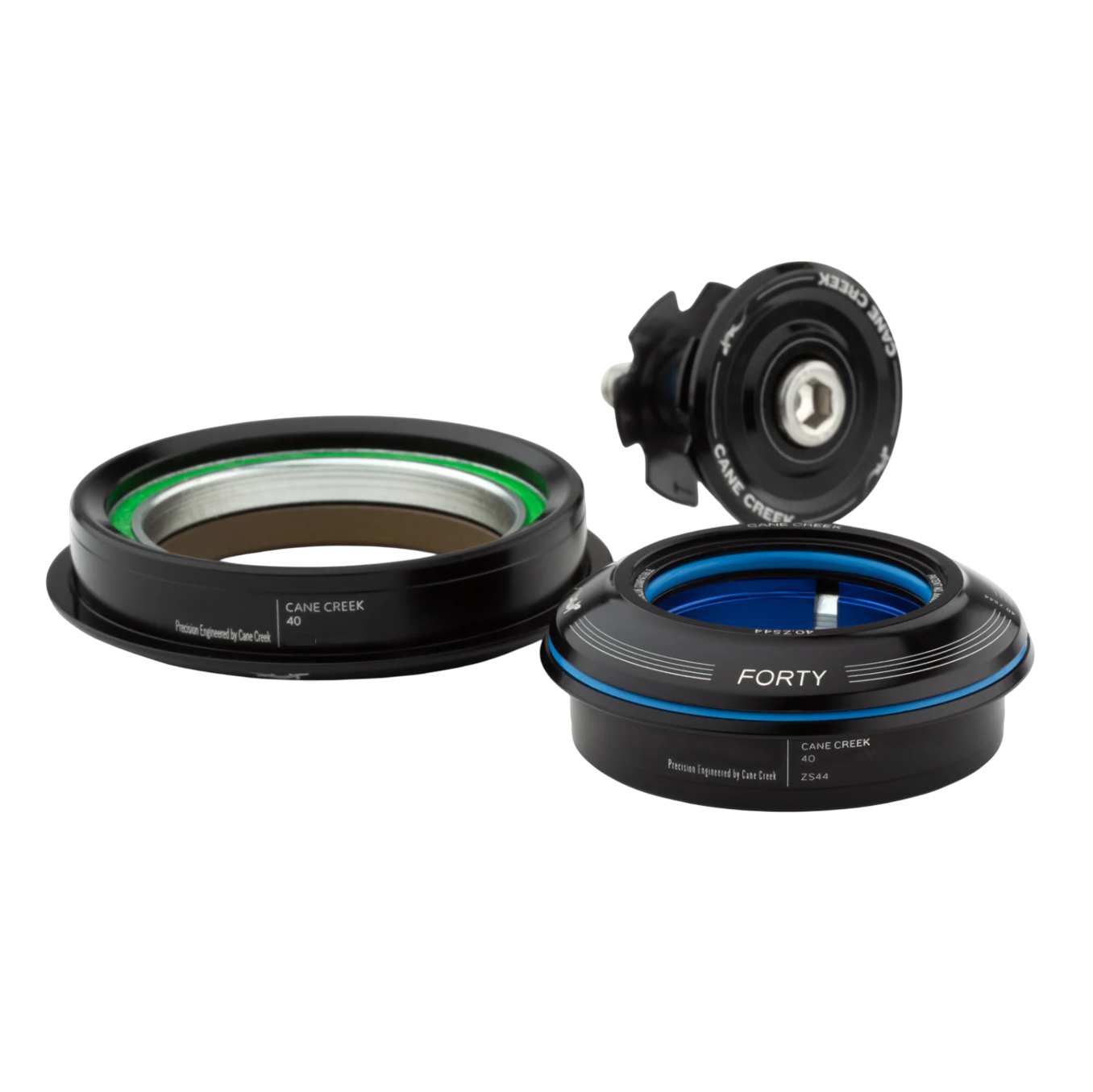 Hlavové složení CANE CREEK 40 Kuželové, 1 1/8"-1,5", ZS44/28,6/H8 | ZS62/40, černé