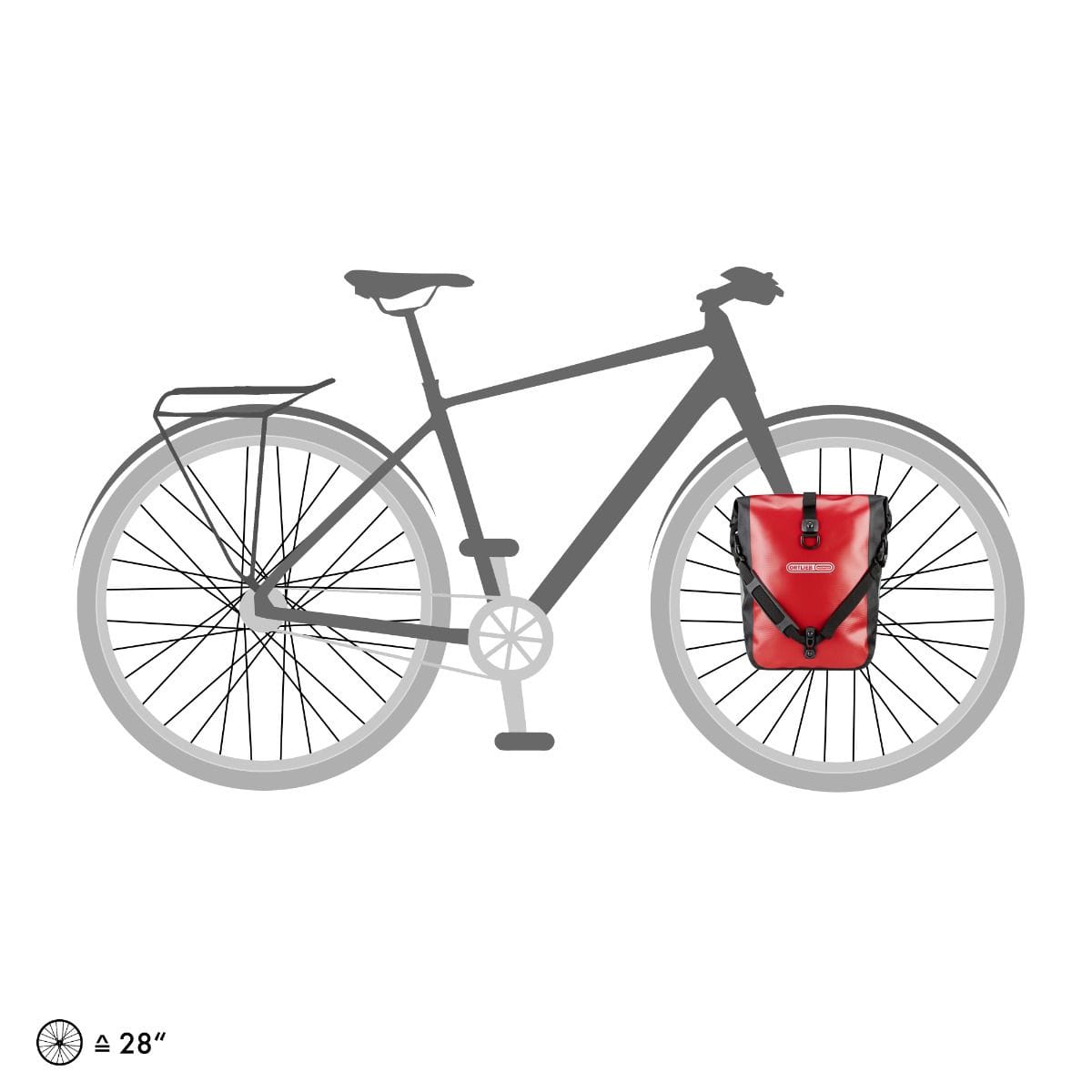 Pár zavazadel ORTLIEB SPORT ROLLER 25 L Red