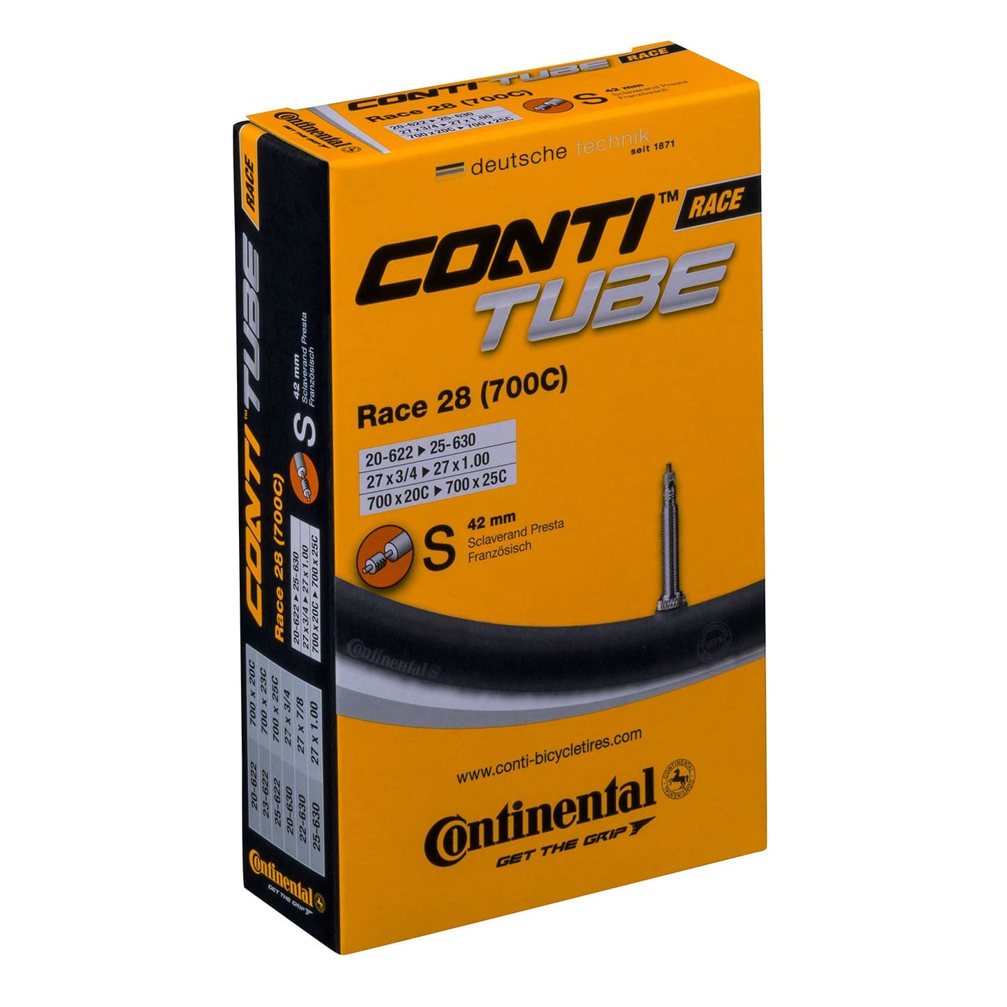 CONTINENTAL RACE duše 700x20/25c Presta