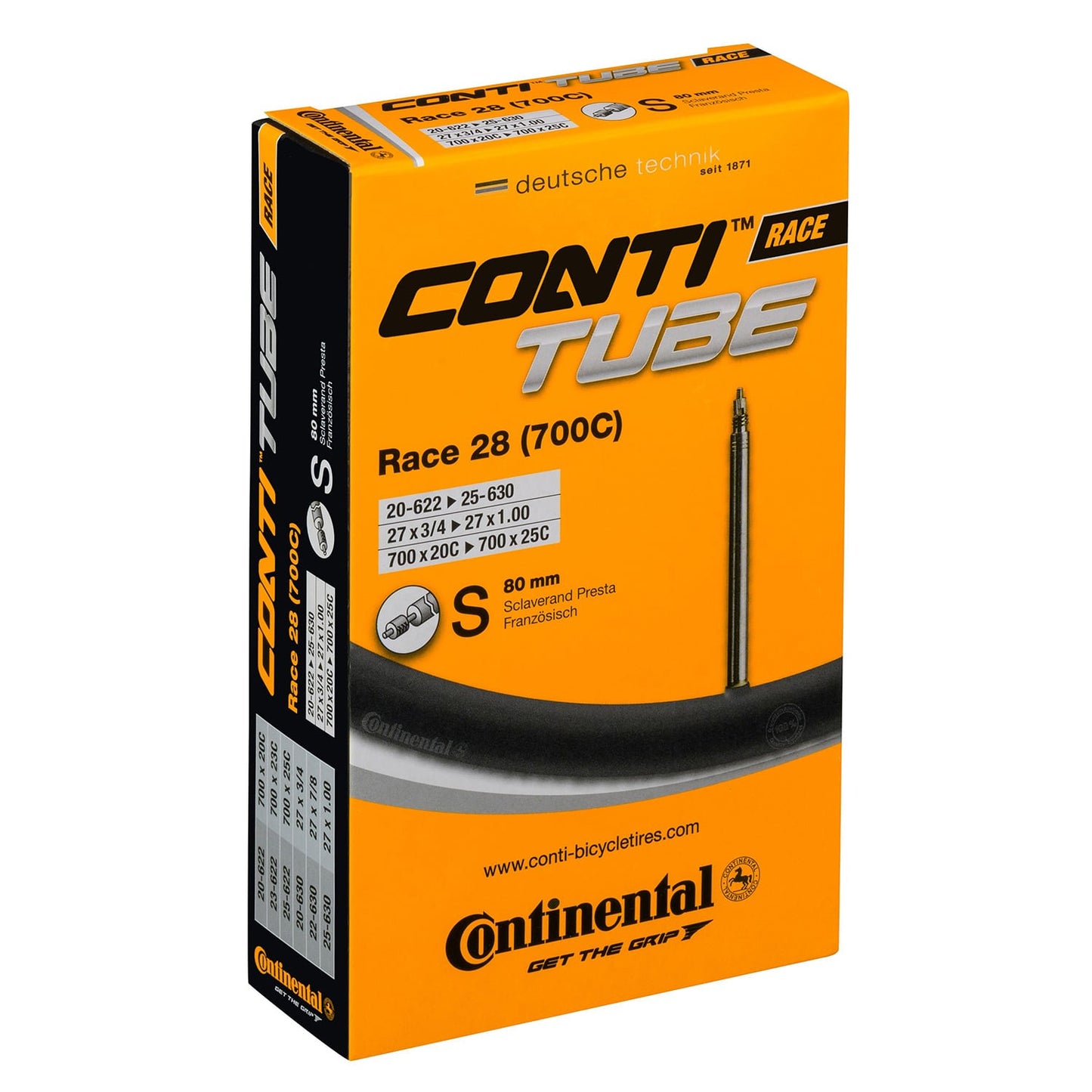 CONTINENTAL RACE duše 700x20/25c Presta