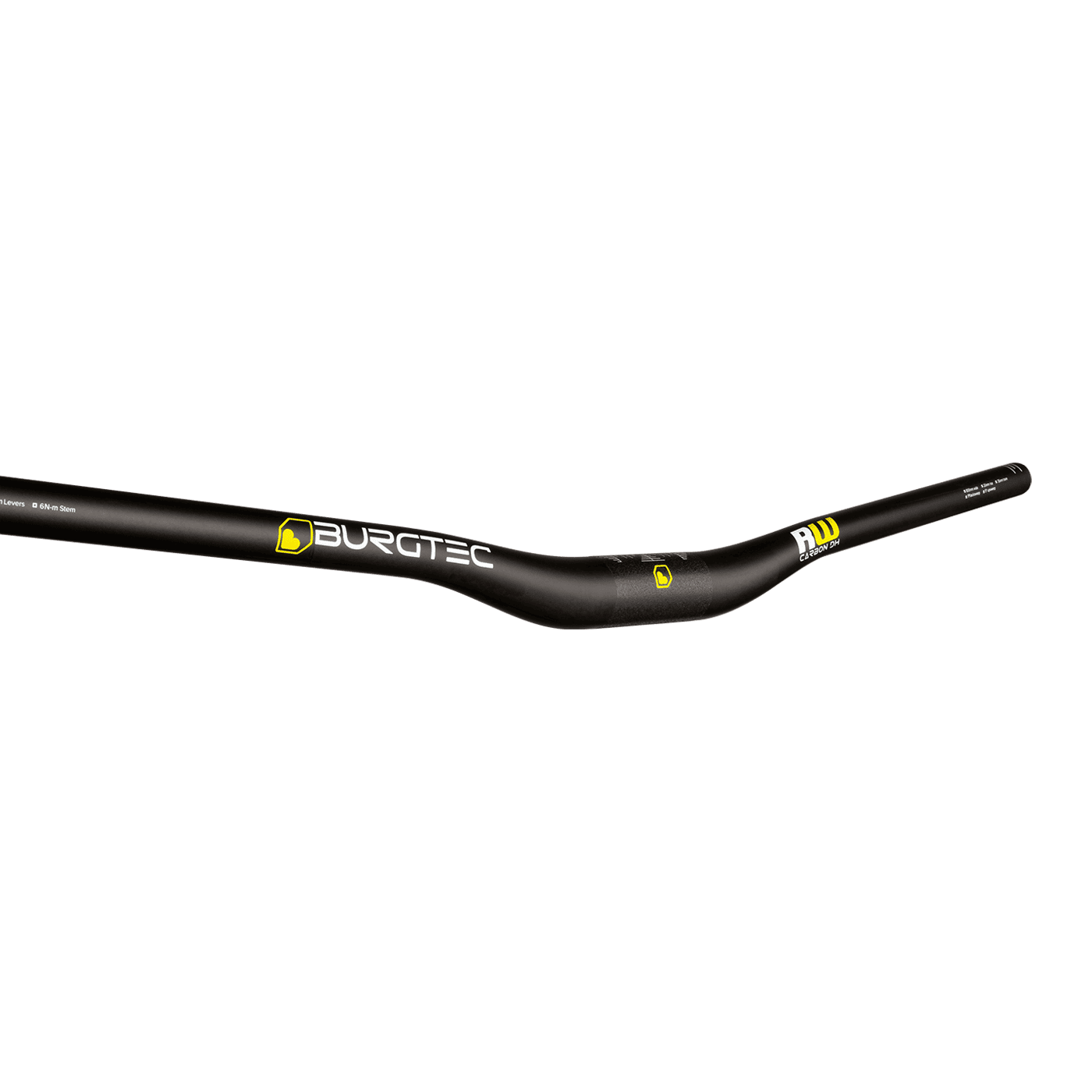 BURGTEC RIDE WIDE DH Rise 20mm 800mm Černá karbonová řídítka