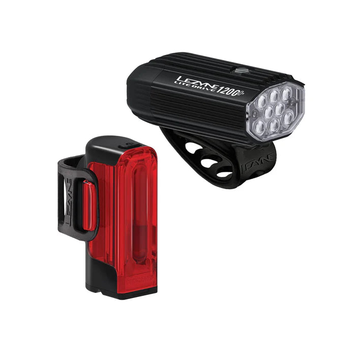 LEZYNE LITE DRIVE 1200+ / STRIP DRIVE PRO 400+ přední a zadní světla