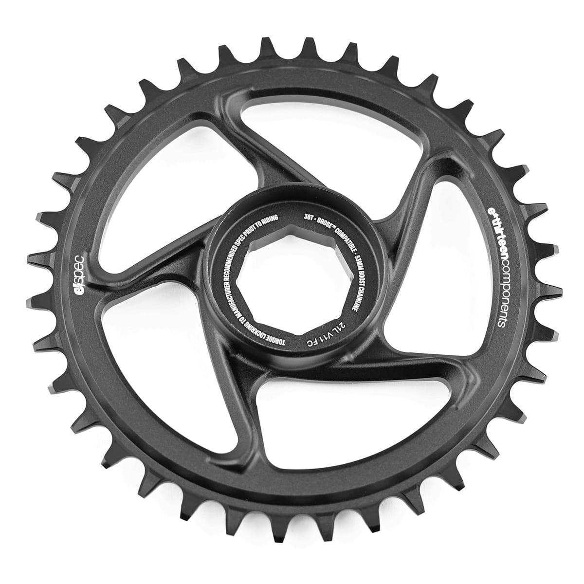 Řetězový kroužek Mono E-THIRTEEN E-SPEC 11/12V s přímou montáží Brose S Mag