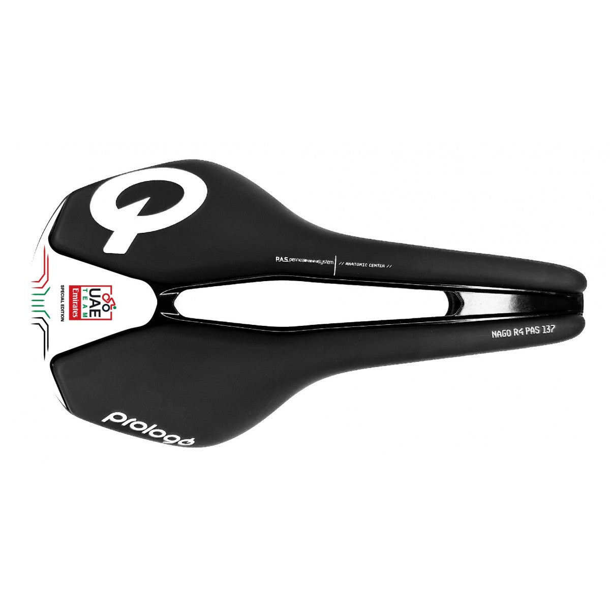 PROLOGO NAGO R4 PAS Sedlo šířka 137 mm UAE Tirox Rails Black/White