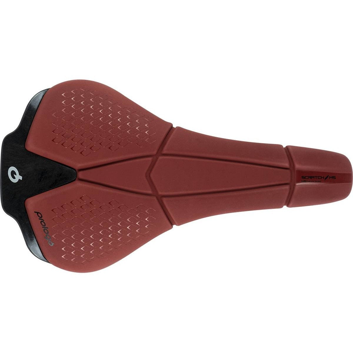 Saddle PROLOGO SCRATCH M5 Tirox track 140mm wide Red