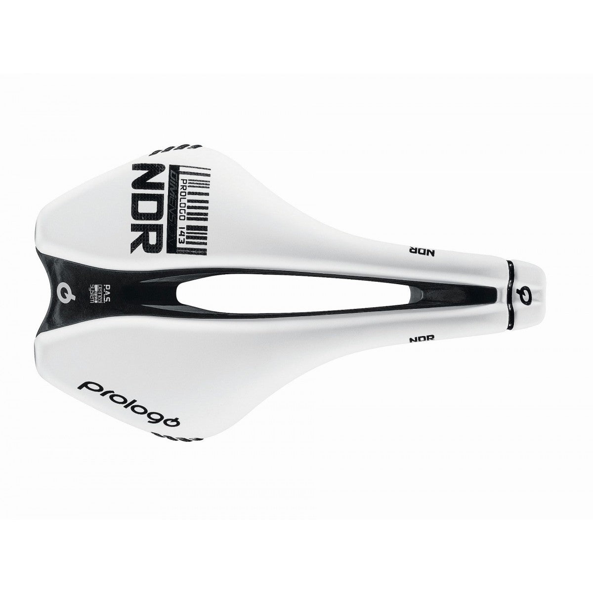 Sedlo PROLOGO DIMENSION NDR Carbon Rails šířka 143mm White