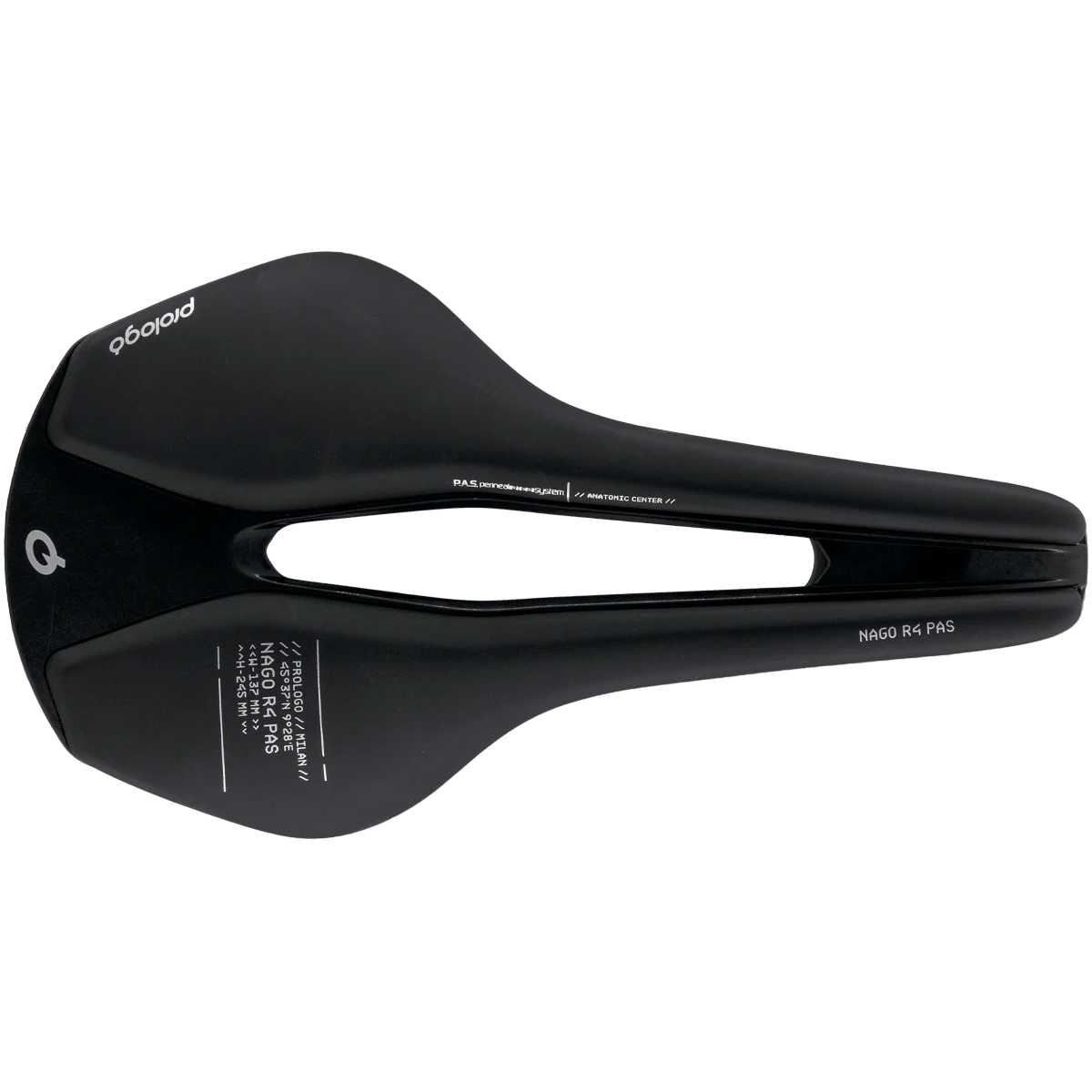 PROLOGO NAGO R4 PAS Carbon Seat Rails šířka 147mm Black