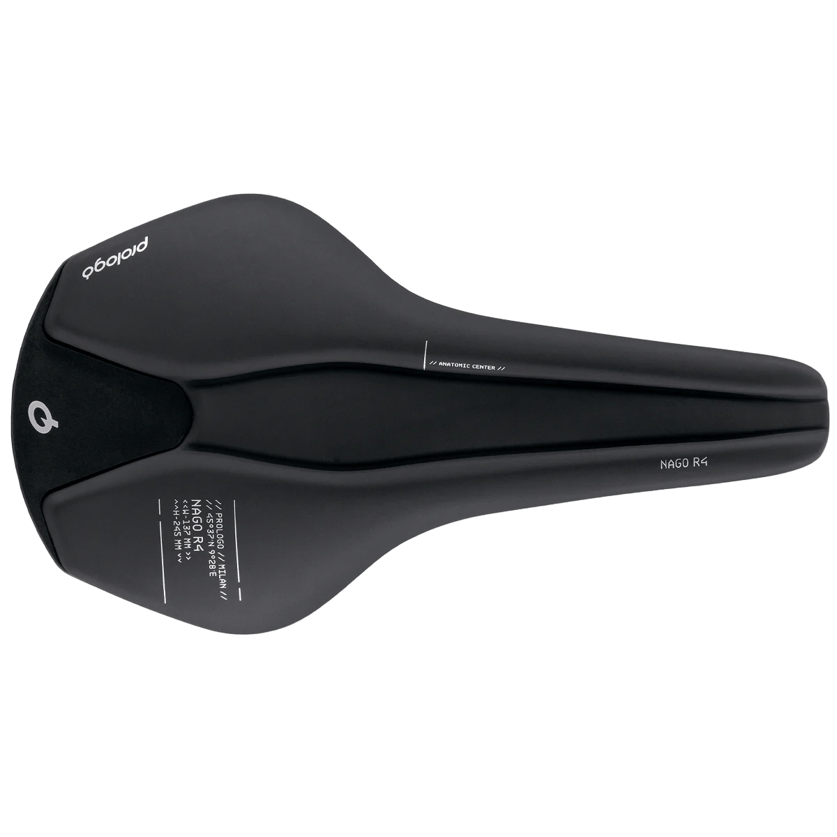 PROLOGO NAGO R4 Sedlo Tirox Kolejnice šířka 137mm Černá