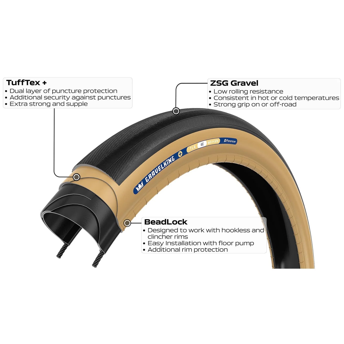 Pneumatika PANARACER GRAVELKING SLICK+ TLR 700x35 Tubeless Ready Black