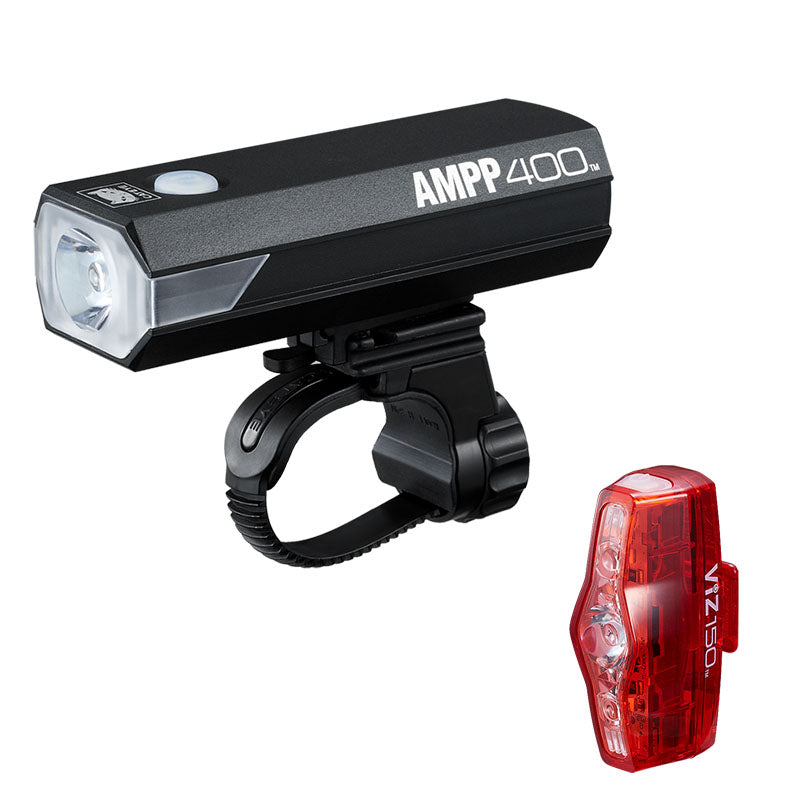 Přední a zadní osvětlení CATEYE AMPP400 & VIZ150