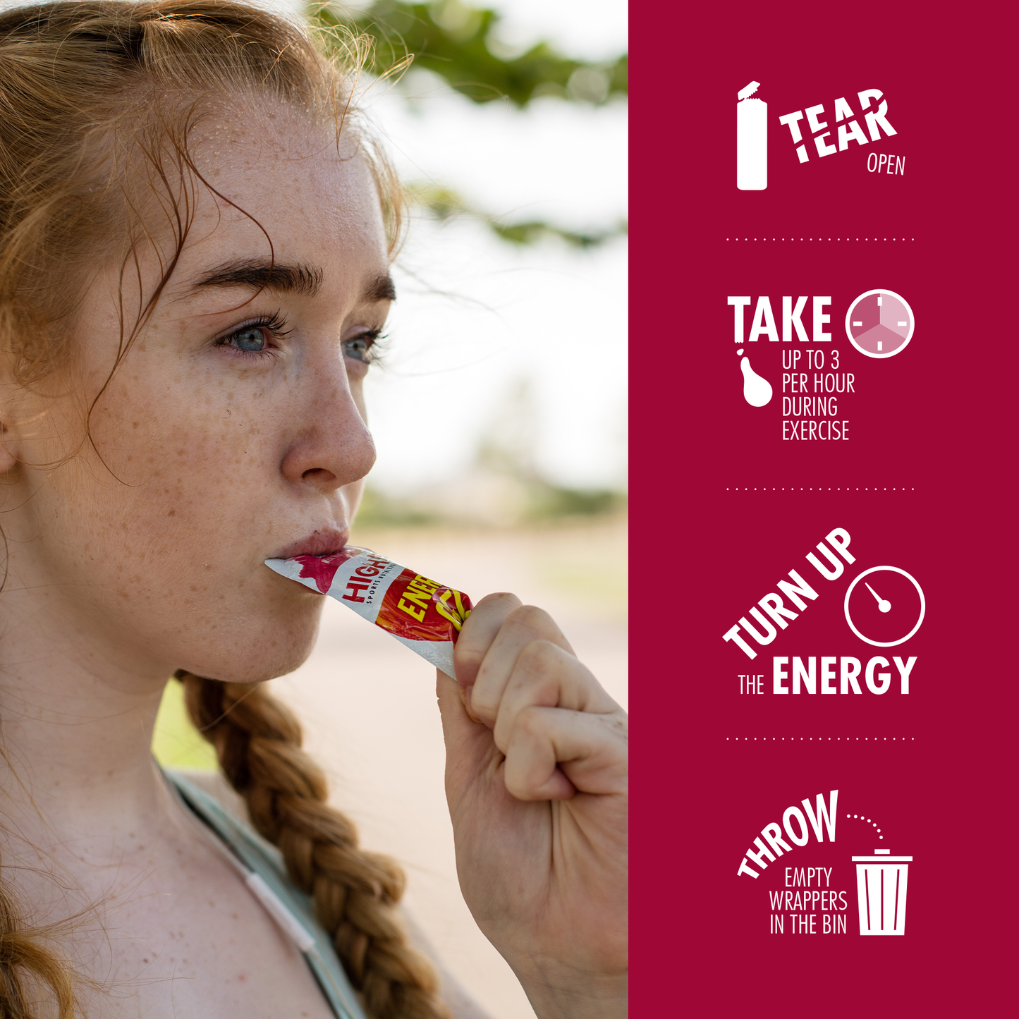 High5 ENERGY GEL (40g) Červené bobule