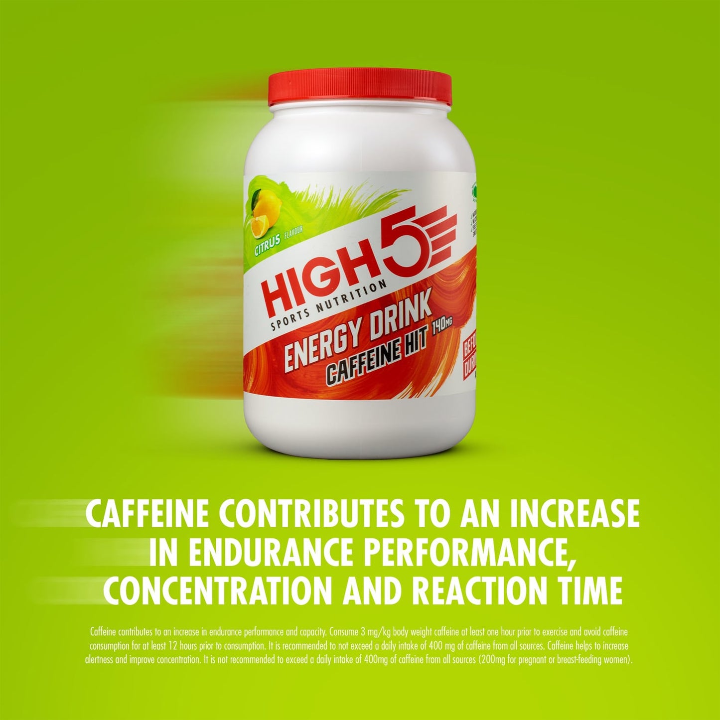 Energy Drink HIGH5 ENERGY DRINK CAFFEINE HIT (1.4kg) Lemon