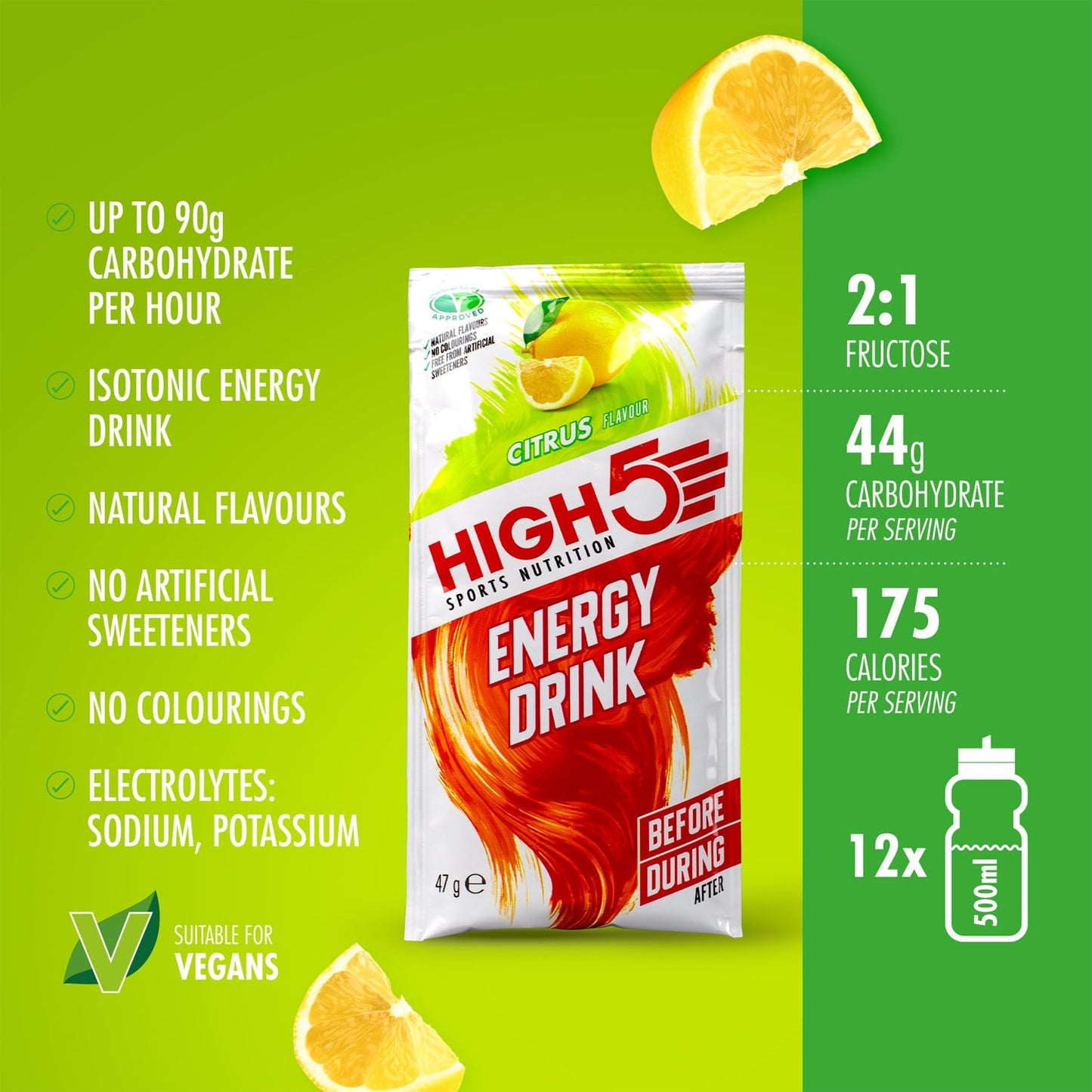 Energy Drink HIGH5 ENERGY DRINK (47g) Lemon