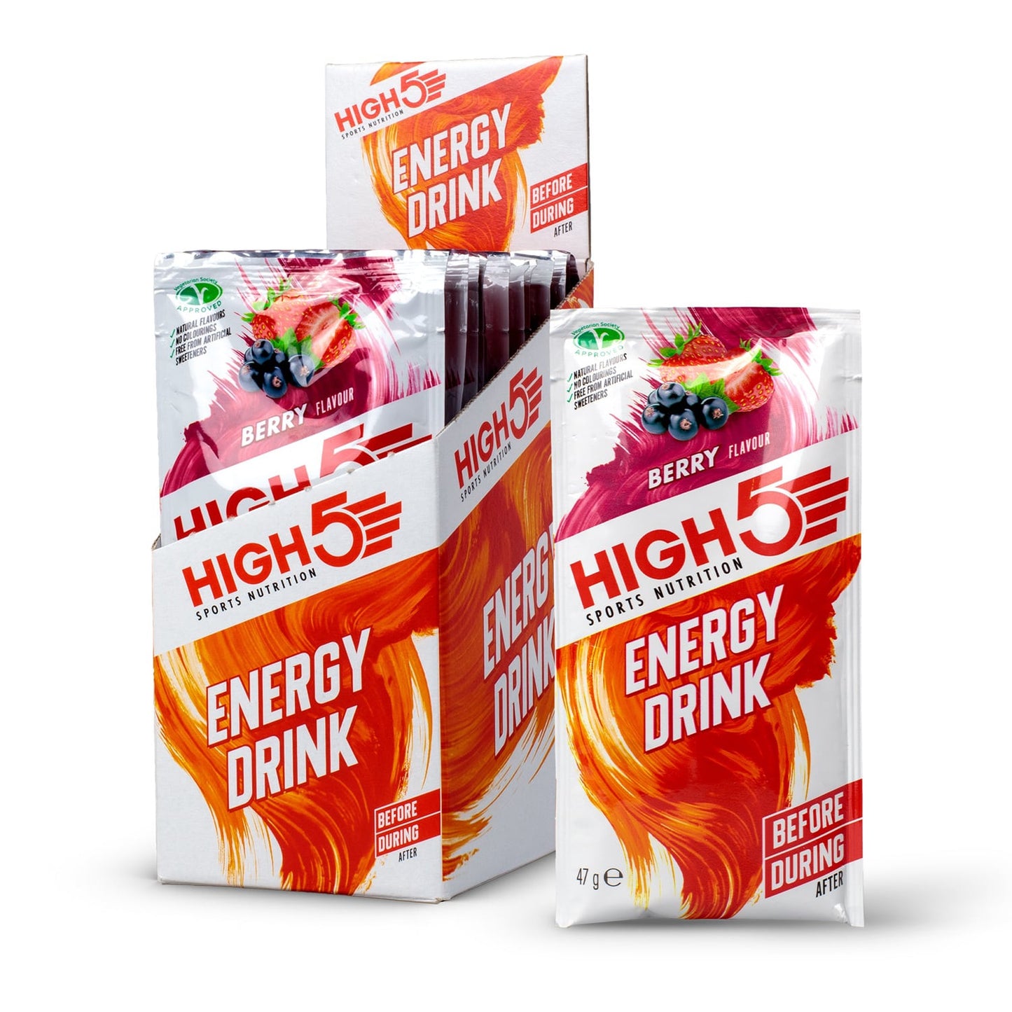 Energetický nápoj HIGH5 ENERGY DRINK (47g) Červené ovoce