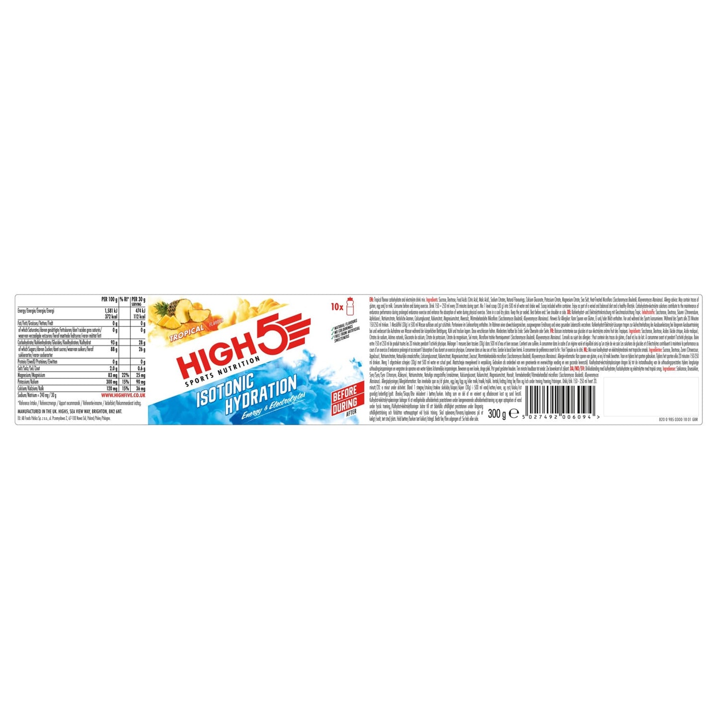 HIGH5 ISOTONIC Energy Drink (300g) Tropical