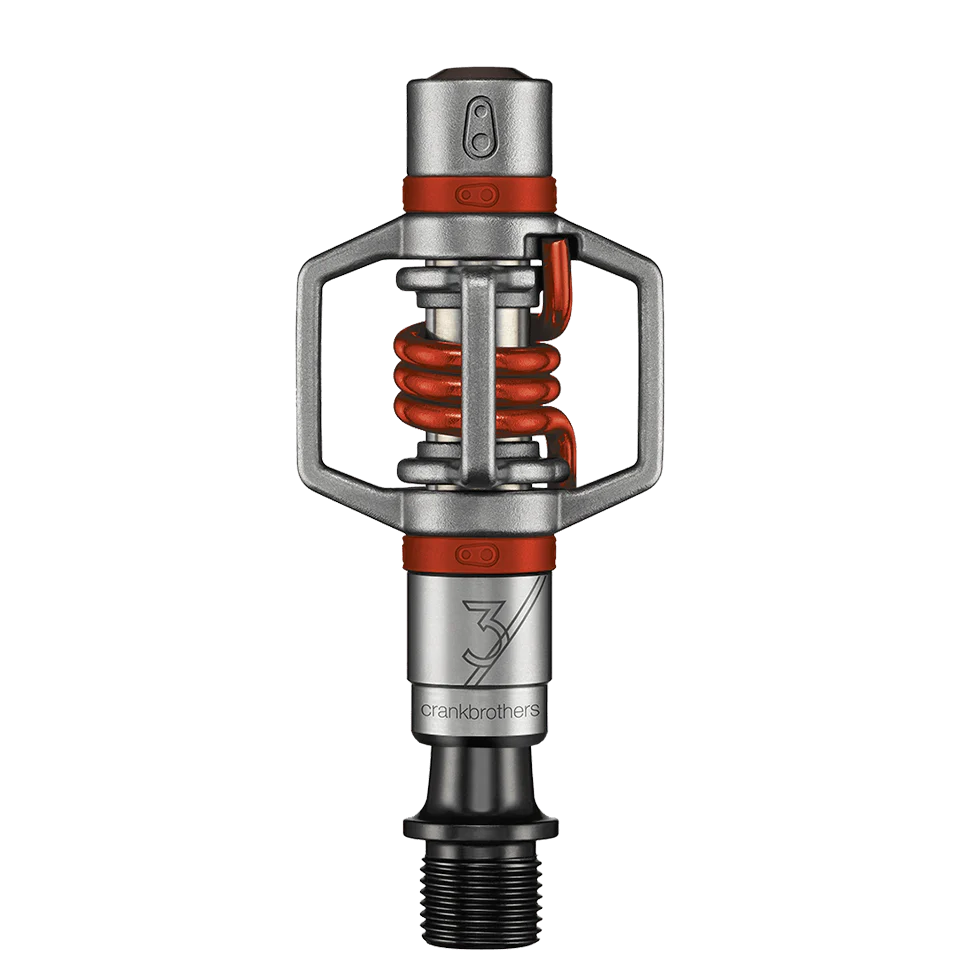 CRANKBROTHERS EGG BEATER 3 pedály stříbrná/červená