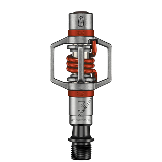 CRANKBROTHERS EGG BEATER 3 pedály stříbrná/červená