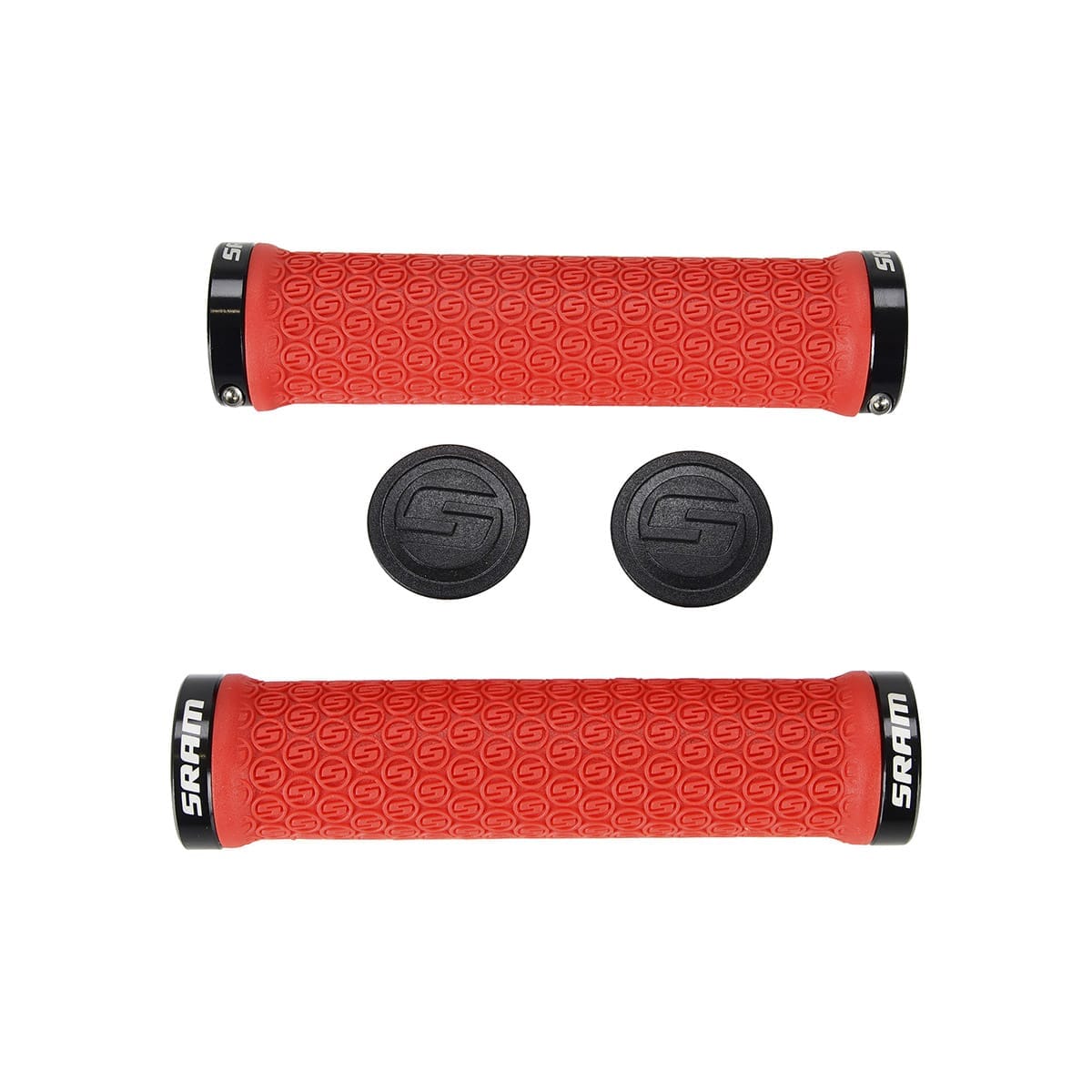 Červené gripy SRAM Lock-On 130 mm