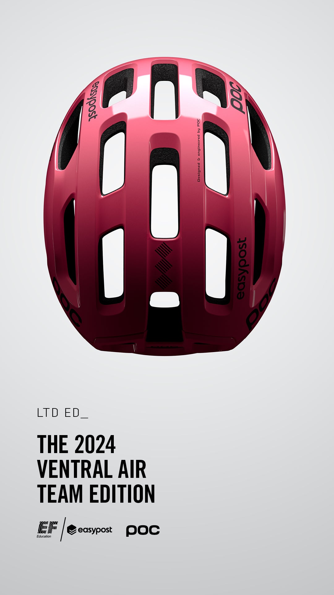 POC VENTRAL AIR MIPS EF Race team LIMITED Silniční přilba Pink 2024