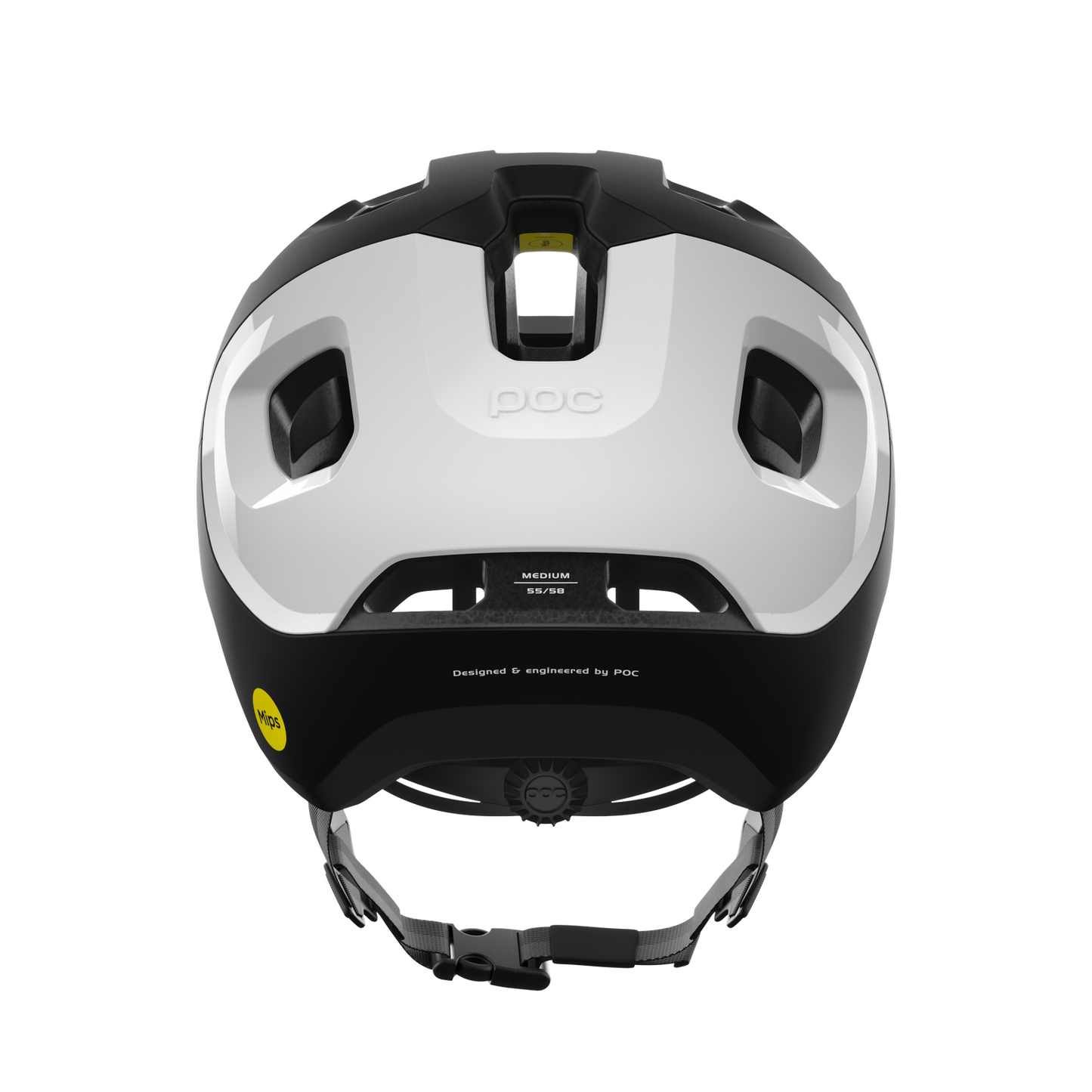 POC AXION RACE MIPS MTB přilba matná černá/bílá