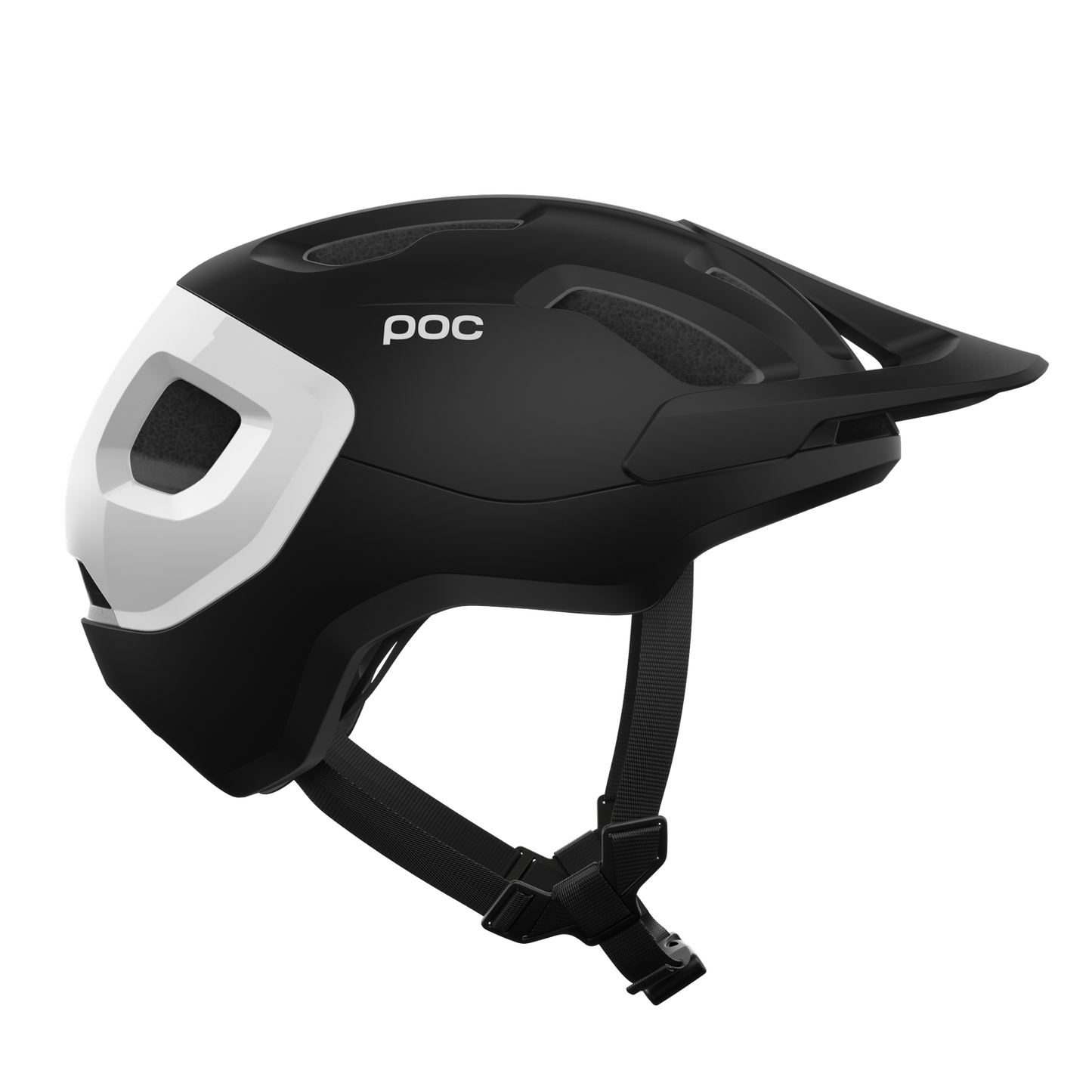 POC AXION RACE MIPS MTB přilba matná černá/bílá