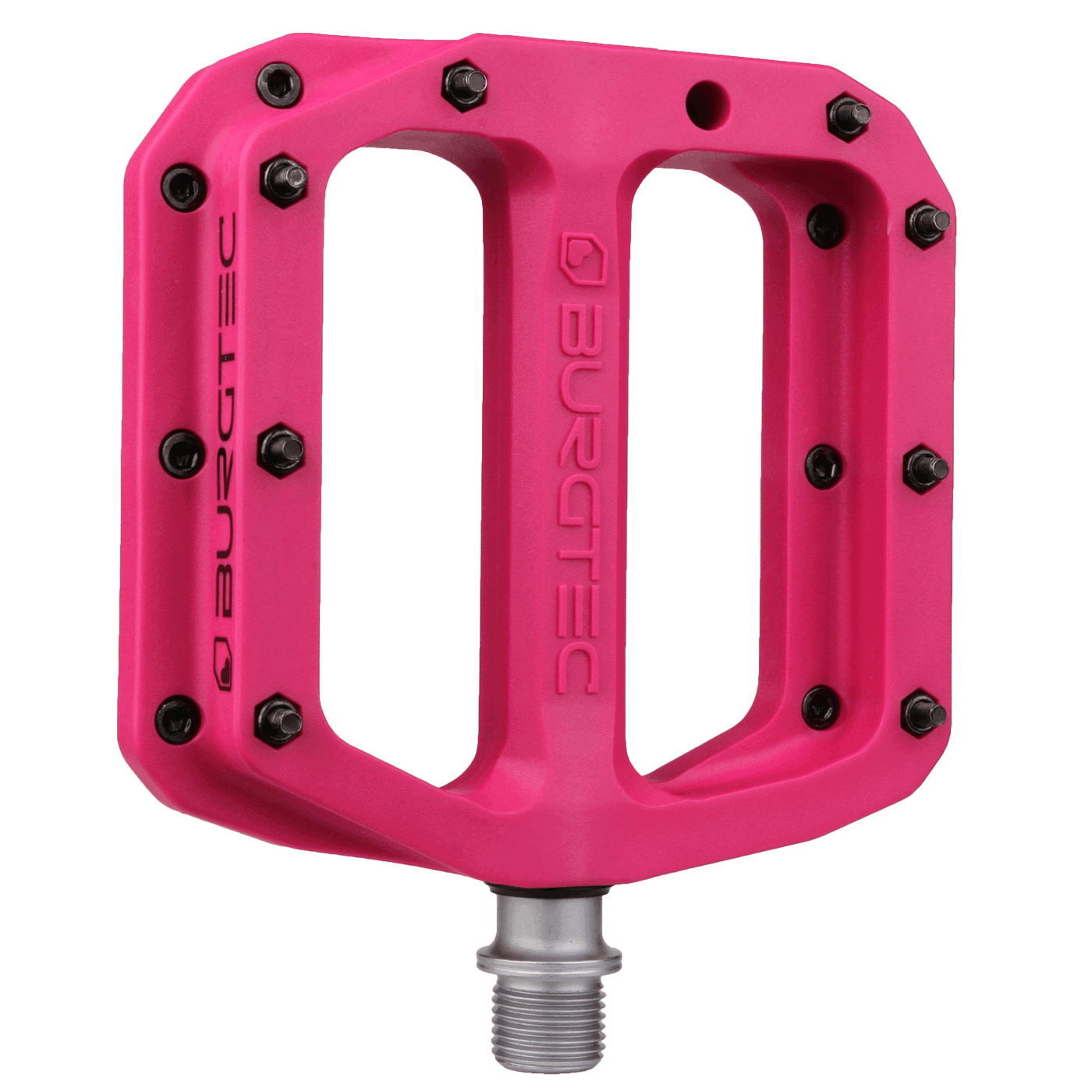 Ploché pedály BURGTEC MK4 Composite Toxic Barbie Pink