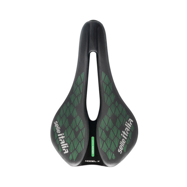 Sedlo SELLE ITALIA MODEL X GREEN SUPERFLOW LEAF L Rails Fec Green/Black