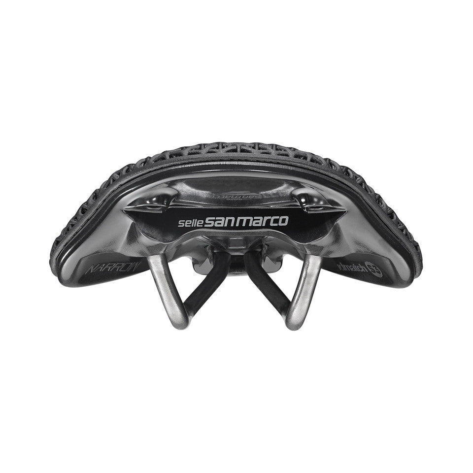 Sedlo SAN MARCO SHORTFIT 2.0 3D OPEN-FIT RACING L3 šířka 155 mm ocelové lišty Xsilite