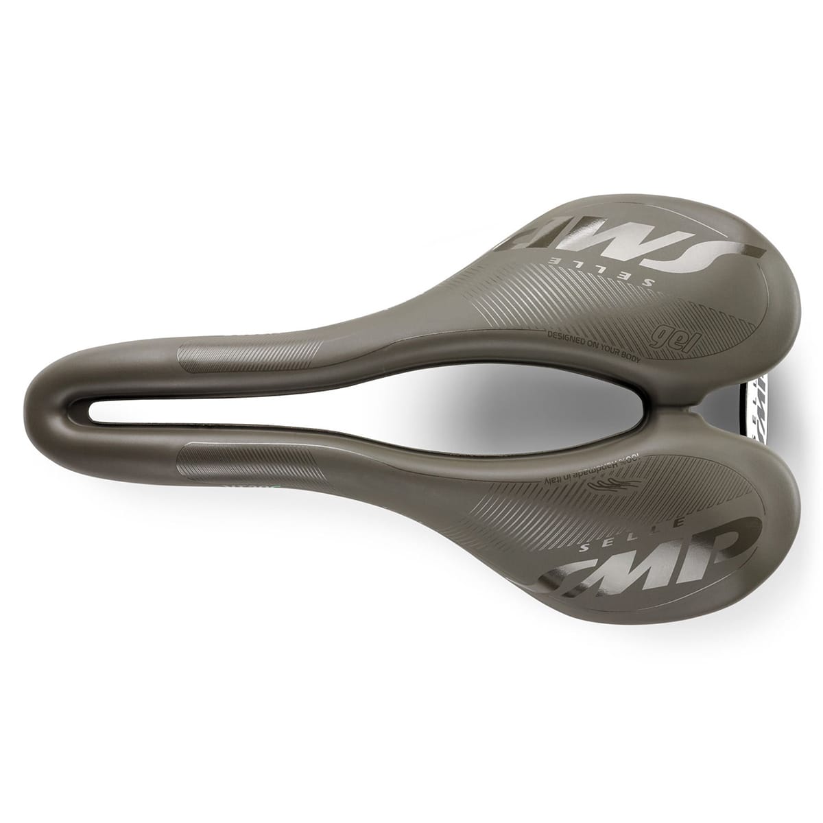 SMP VT20C GEL Sedlo 144 mm široké hnědé karbonové lišty