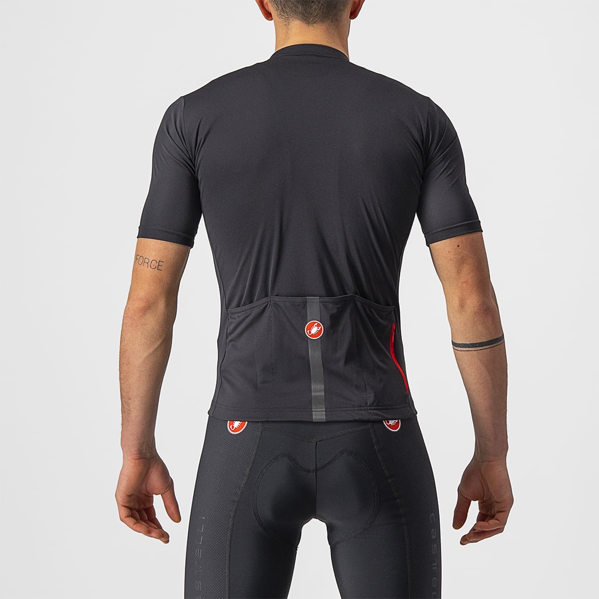 CASTELLI CLASSIFICA Dres s krátkým rukávem Black