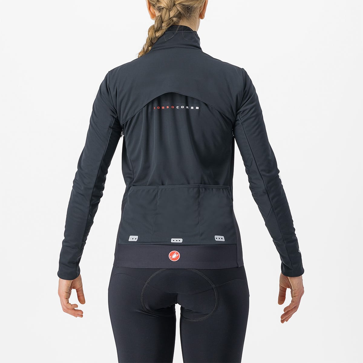 CASTELLI ALPHA DOPPIO ROS Bunda dámská černá/šedá