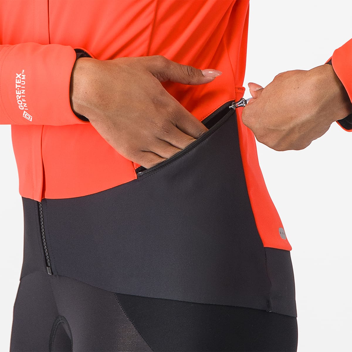 Dámská bunda CASTELLI ALPHA DOPPIO ROS Coral/Black