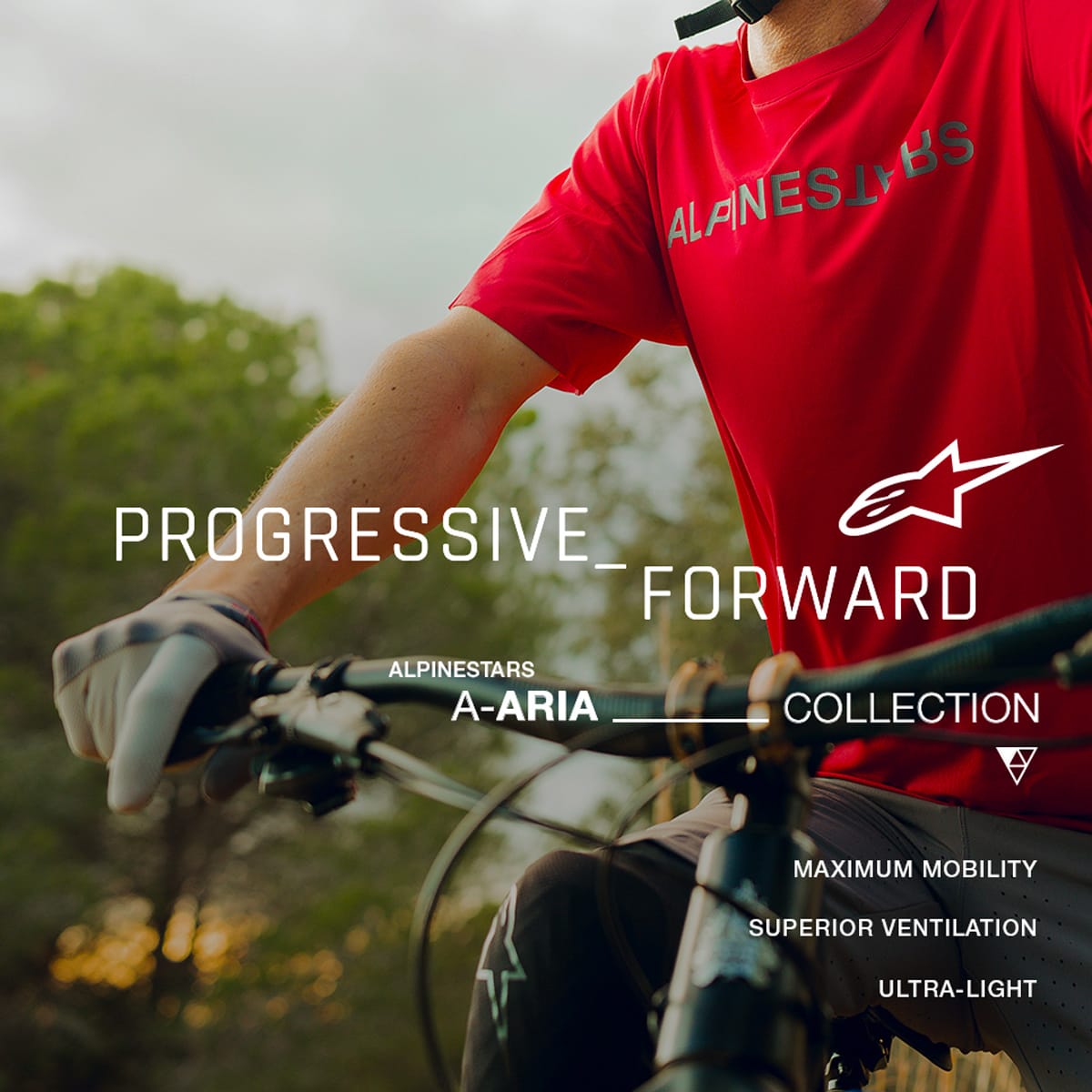 ALPINESTARS A-ARIA SWITCH Fluorescenční červený dres s krátkými rukávy