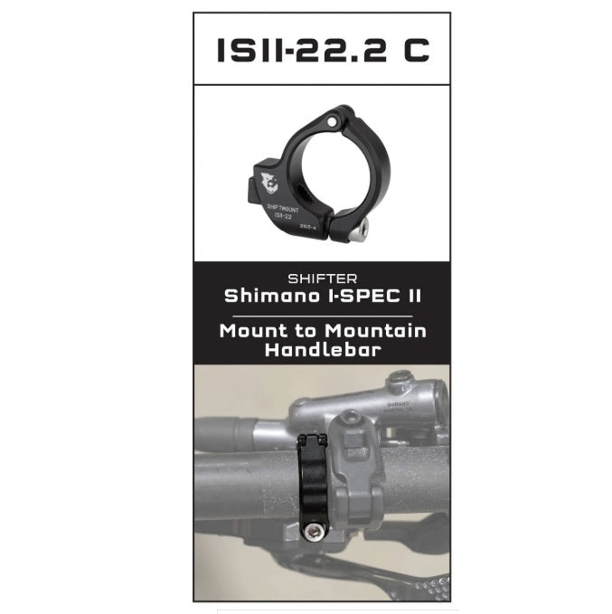 Montážní adaptér WOLF TOOTH ShiftMount ISEV- 22 Shimano I-SPEC II Shifter > 22 mm řídítka