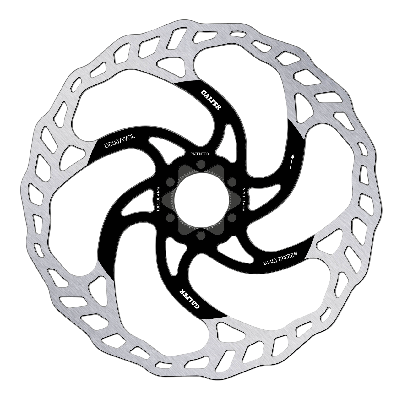 GALFER WAVE 2mm kotouč CENTER LOCK