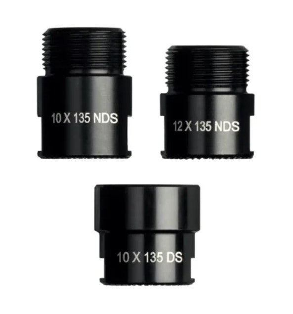 Sada adaptérů TACX pro průchozí nápravy 135x10 a 135x12 mm