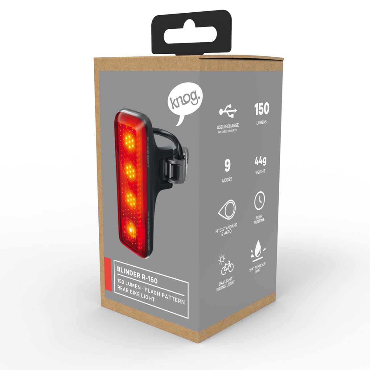 ZADNÍ SLEPICE KNOG 150 - černá