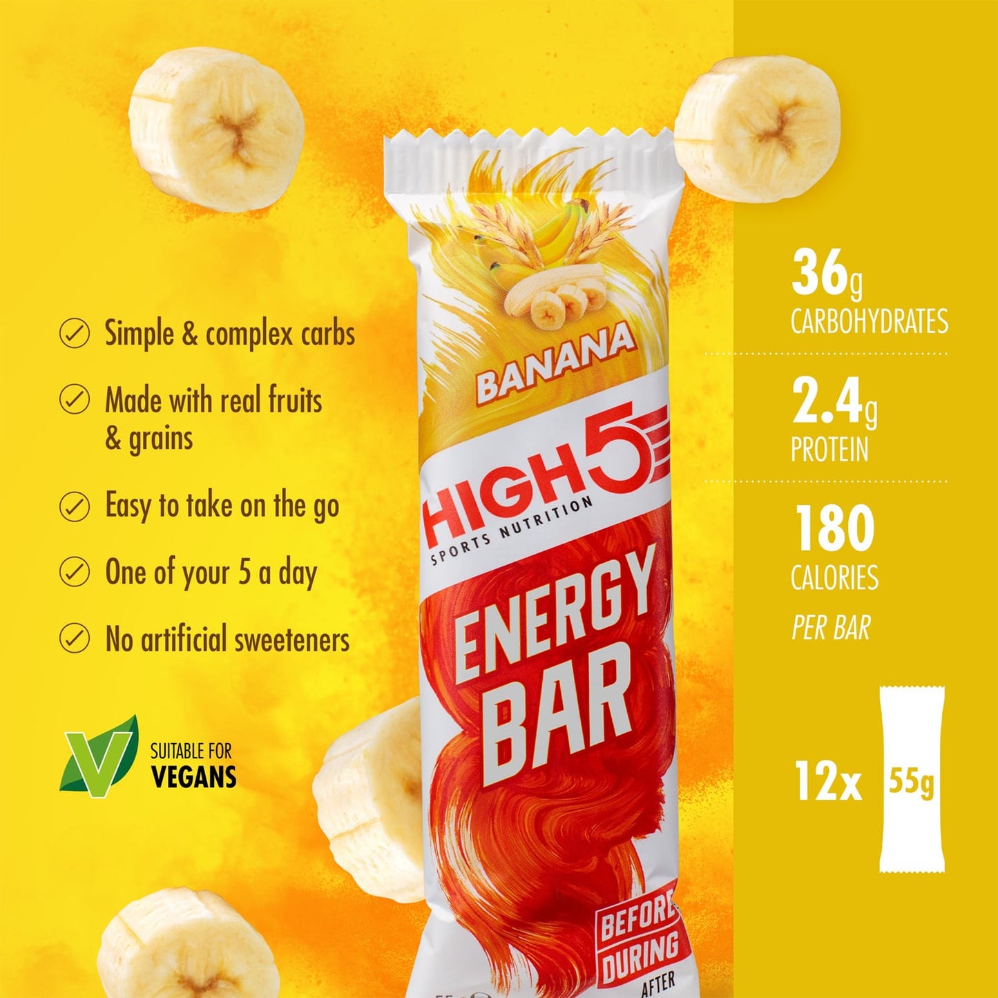 High5 ENERGY BAR (55g) Banán