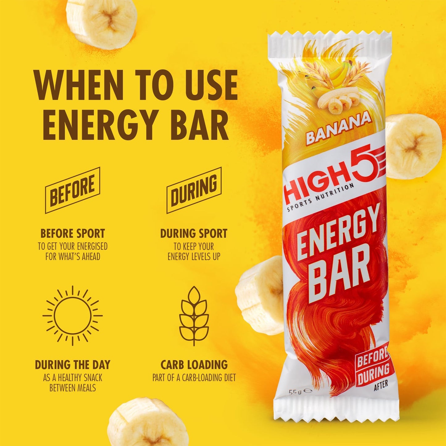 High5 ENERGY BAR (55g) Banán